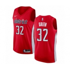 Men's Nike Washington Wizards #32 Jeff Green Red Swingman Jersey - Earned Edition