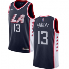 Men's Nike Los Angeles Clippers #13 Marcin Gortat Swingman Navy Blue NBA Jersey - City Edition