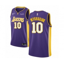 Youth Los Angeles Lakers #10 Sviatoslav Mykhailiuk Swingman Purple Basketball Jersey - Statement Edition