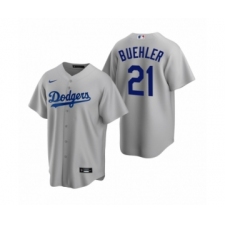 Men's Los Angeles Dodgers #21 Walker Buehler Nike Gray Replica Alternate Jersey