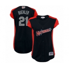Women's Los Angeles Dodgers #21 Walker Buehler Authentic Navy Blue National League 2019 Baseball All-Star Jersey
