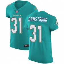 Nike Miami Dolphins #31 Cornell Armstrong Aqua Green Team Color Men's Stitched NFL Vapor Untouchable Elite Jersey