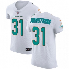 Nike Miami Dolphins #31 Cornell Armstrong White Men's Stitched NFL Vapor Untouchable Elite Jersey