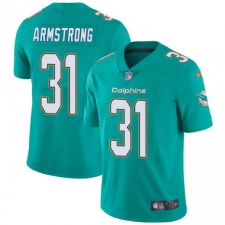 Youth Nike Miami Dolphins #31 Cornell Armstrong Aqua Green Team Color Stitched NFL Vapor Untouchable Limited Jersey