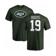 NFL Nike New York Jets #19 Andre Roberts Green Name & Number Logo T-Shirt