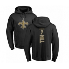 NFL Nike New Orleans Saints #7 Taysom Hill Black Backer Pullover Hoodie
