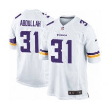 Men's Nike Minnesota Vikings #31 Ameer Abdullah Game White NFL Jersey