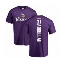 NFL Nike Minnesota Vikings #31 Ameer Abdullah Purple Backer T-Shirt