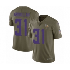 Youth Nike Minnesota Vikings #31 Ameer Abdullah Limited Olive 2017 Salute to Service NFL Jersey