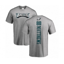 Nike Philadelphia Eagles #80 Jordan Matthews Ash Backer T-Shirt