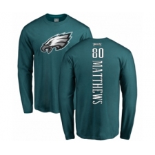 Nike Philadelphia Eagles #80 Jordan Matthews Green Backer Long Sleeve T-Shirt