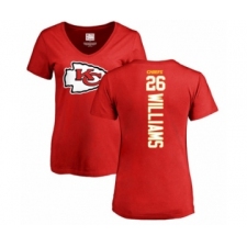 NFL Women's Nike Kansas City Chiefs #26 Damien Williams Red Backer T-Shirt