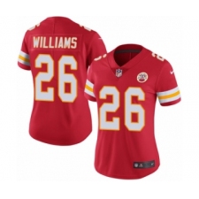 Women's Nike Kansas City Chiefs #26 Damien Williams Red Team Color Vapor Untouchable Limited Player NFL Jersey