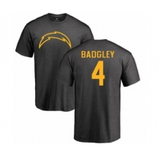 NFL Nike Los Angeles Chargers #4 Michael Badgley Ash One Color T-Shirt