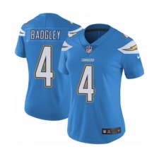 Women's Nike Los Angeles Chargers #4 Michael Badgley Electric Blue Alternate Vapor Untouchable Limited Player NFL Jersey