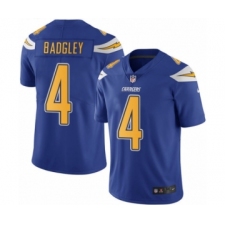 Youth Nike Los Angeles Chargers #4 Michael Badgley Limited Electric Blue Rush Vapor Untouchable NFL Jersey