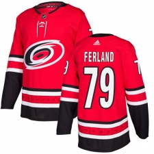 Men's Adidas Carolina Hurricanes #79 Michael Ferland Red Home Authentic Stitched NHL Jersey