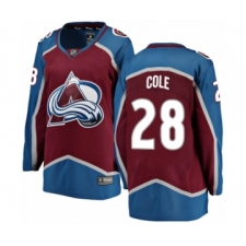 Women's Colorado Avalanche #28 Ian Cole Authentic Maroon Home Fanatics Branded Breakaway NHL Jersey