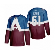 Youth Colorado Avalanche #61 Martin Kaut Authentic Burgundy Blue 2020 Stadium Series Hockey Jersey