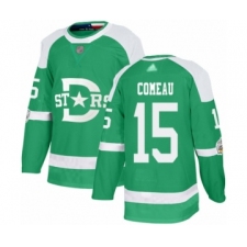Youth Dallas Stars #15 Blake Comeau Authentic Green 2020 Winter Classic Hockey Jersey
