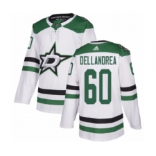 Men's Adidas Dallas Stars #60 Ty Dellandrea Authentic White Away NHL Jersey