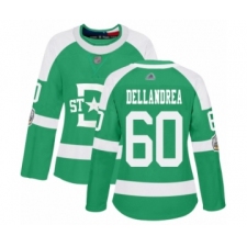 Women's Dallas Stars #60 Ty Dellandrea Authentic Green 2020 Winter Classic Hockey Jersey