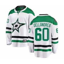 Youth Dallas Stars #60 Ty Dellandrea Authentic White Away Fanatics Branded Breakaway NHL Jersey