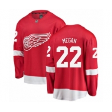 Men's Detroit Red Wings #22 Wade Megan Authentic Red Home Fanatics Branded Breakaway NHL Jersey