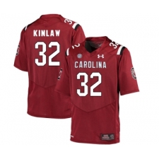 South Carolina Gamecocks 32 Caleb Kinlaw Red College Football Jersey