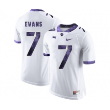 TCU Horned Frogs 7 Arico Evans White College Football Jersey
