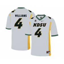 North Dakota State Bison 4 Dimitri Williams White College Football Jersey