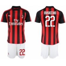 2018-19 AC Milan 22 MUSACCHIO Home Soccer Jersey