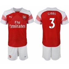 2018-19 Arsenal 3 GIBBS Home Soccer Jersey