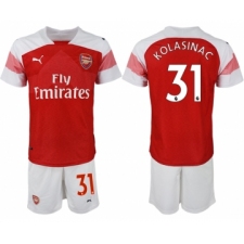 2018-19 Arsenal 31 KOLASINAC Home Soccer Jersey