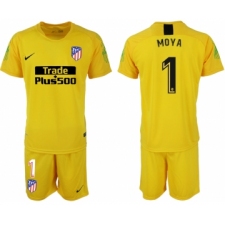 2018-19 Atletico Madrid Yellow Goalkeeper Soccer Jersey