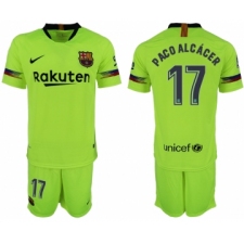 2018-19 Barcelona 17 PACO ALCACER Away Soccer Jersey