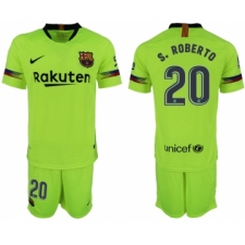 2018-19 Barcelona 20 S. ROBERTO Away Soccer Jersey