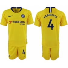 2018-19 Chelsea 4 FABREGAS Away Soccer Jersey