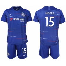 2018-19 Chelsea FC 15 MOSES Home Soccer Jersey