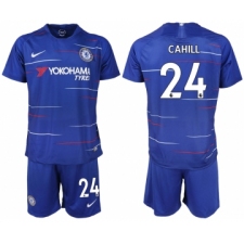 2018-19 Chelsea FC 24 CAHILL Home Soccer Jersey