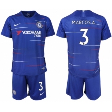 2018-19 Chelsea FC 3 MARCOS A. Home Soccer Jersey