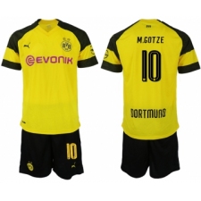 2018-19 Dortmund 10 M.GOTZE Home Soccer Jersey