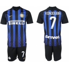 2018-19 Inter Milan 7 KONDOGBIA Home Soccer Jersey