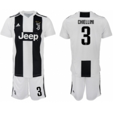 2018-19 Juventus FC 3 CHIELLINI Home Soccer Jersey