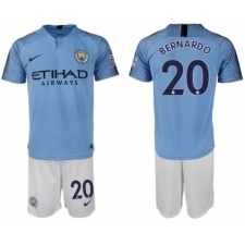 2018-19 Manchester City 20 BERNARDO Home Soccer Jersey