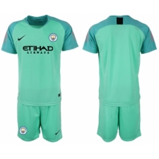 2018-19 Manchester City Green Goalkeeper Soccer Jersey