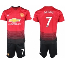 2018-19 Manchester United 7 ALEXIS Home Soccer Jersey