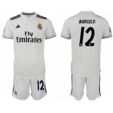 2018-19 Real Madrid 12 MARCELO Home Soccer Jersey