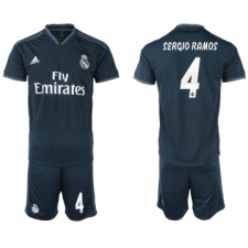 2018-19 Real Madrid 4 SERGIO RAMOS Away Soccer Jersey