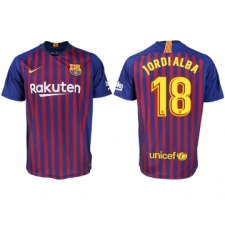 2018-19 Barcelona 18 JORDIALBA Home Thailand Soccer Jersey
